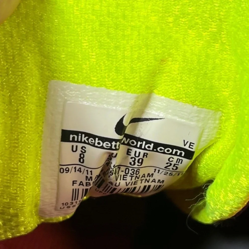 Nike Alvord 9 Trail Running Shoes Mens 8 Grey Volt Pink 443517-036 Sneaker